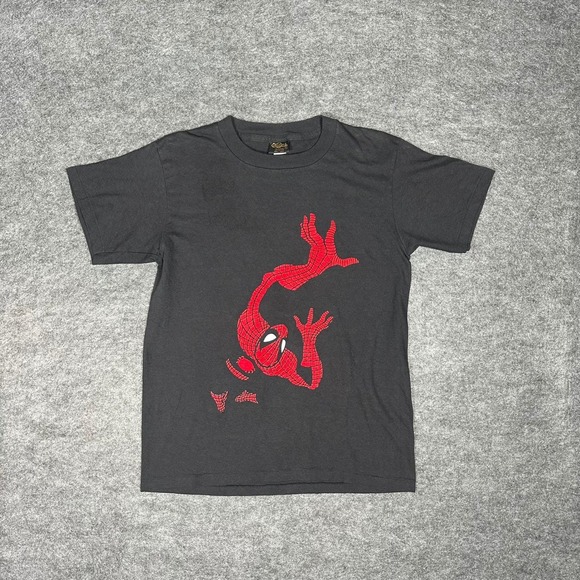 VTG 90s Spider-Man Marvel Changes T Shirt Mens M Black Single Stitch USA Made - Picture 3 of 16